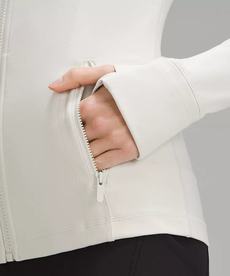 Lulu™ Define Jacket & High Rise Align Pant (White)