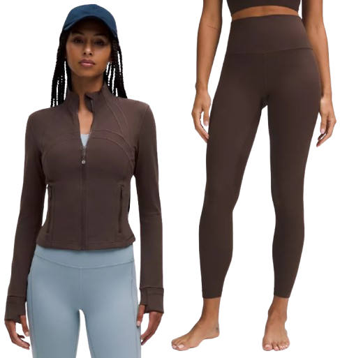 Lulu™ Cropped Define Jacket & High Rise Align Pant (Expresso)