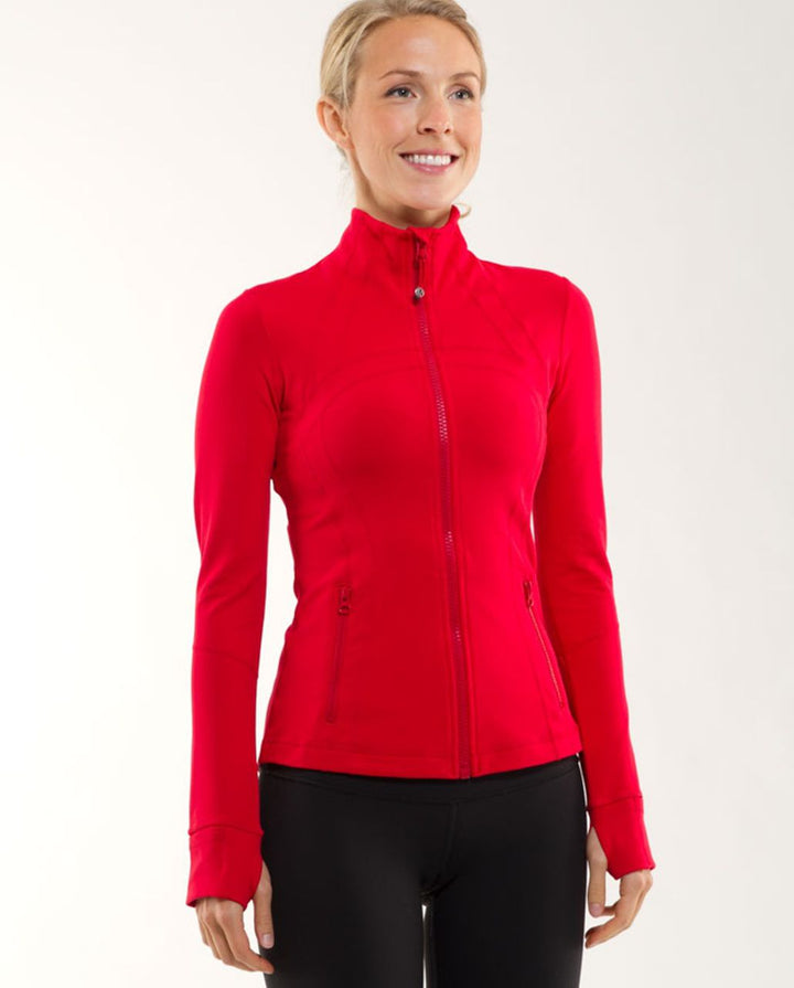 Lulu™ Define Jacket & High Rise Align Pant (Red)