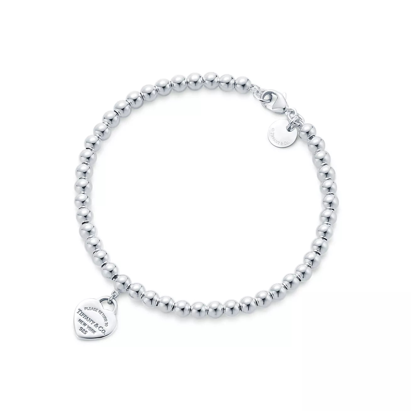 Heart Bead Braclet - Pink